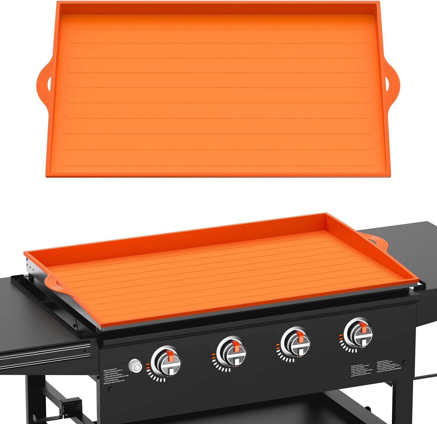 Silicone Griddle Cover for Blackstone - 36 Inch Full-Edge Covered Heavy Duty Food-Grade Silicone Griddle Mat for Blackstone Accessories, Protects Grill from Dirt and Rust