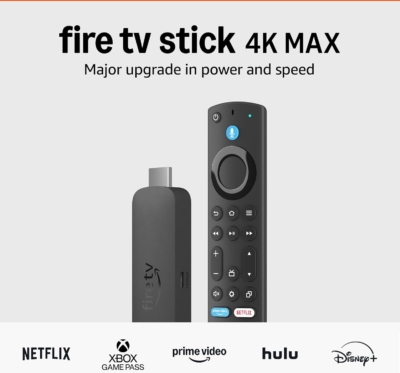 Amazon Fire TV Stick 4K Max streaming device, with AI-powered Fire TV Search, supports Wi-Fi 6E, free & live TV without cable or satellite