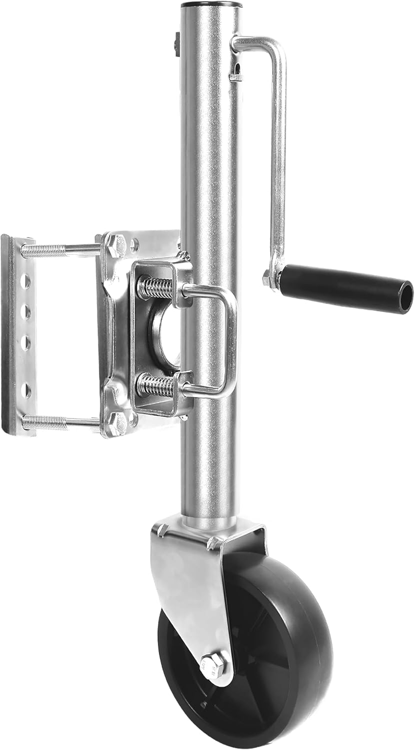 MaxxHaul 70148 10" Lift Swing Back Trailer Jack with Single Wheel - 1000 lbs. Capacity