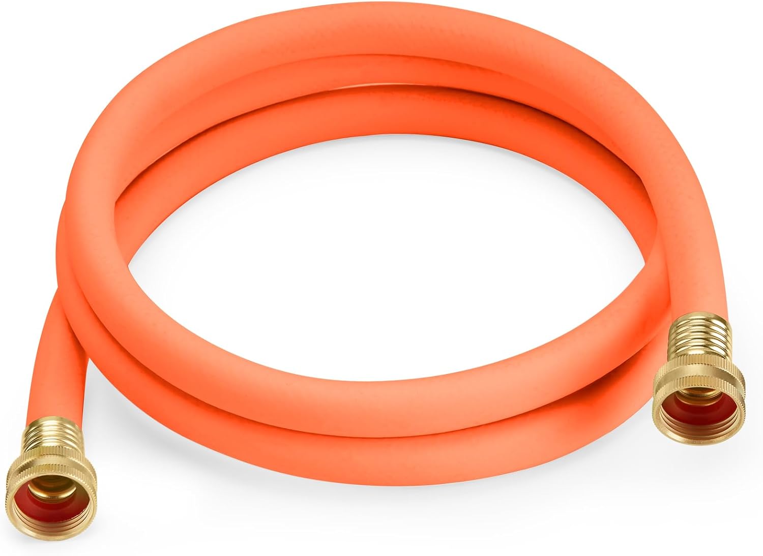 Flexible Garden Hose 5/8 Inch x 6 Foot, Female to Female Hose Connector, Short Garden Hose Fit for Liberty Basics models 510, 512, 514 (Orange)
