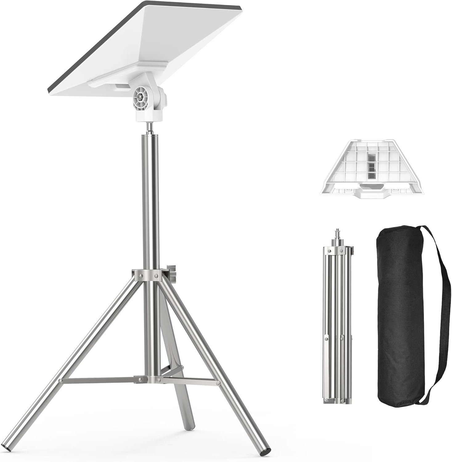 Starlink Mini Tripod Mount with 1/4" Screw Adapter, Stainless Steel Telescopic Stand, Adjustable Height & 360° Tilt, Universal Ball Head for Versatile Angle Adjustment. (mn03)