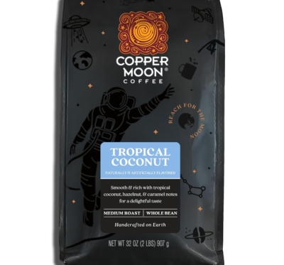 Copper Moon Medium Roast Whole Bean Coffee, Tropical Coconut Blend, 2 Lb